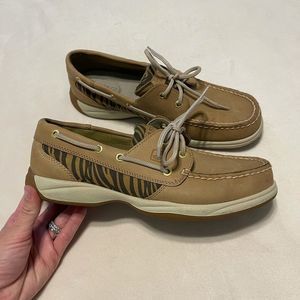 Sperry Topsider with Zebra Details